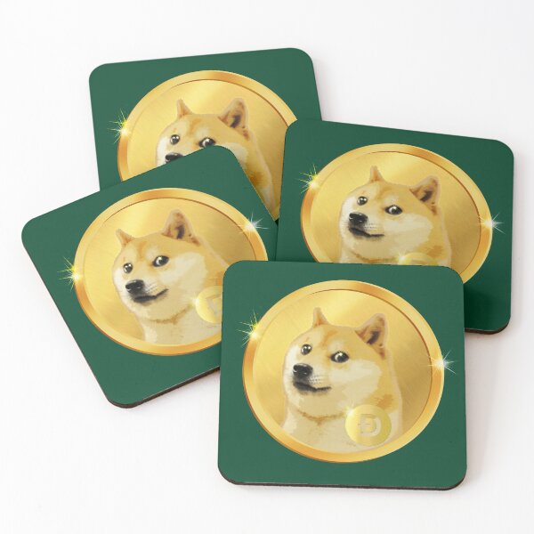 Item preview, Emerald Imperial Doge Coin Emblem - Gold & Green Shiba Inu Art designed and sold by Art-PraveenRai.