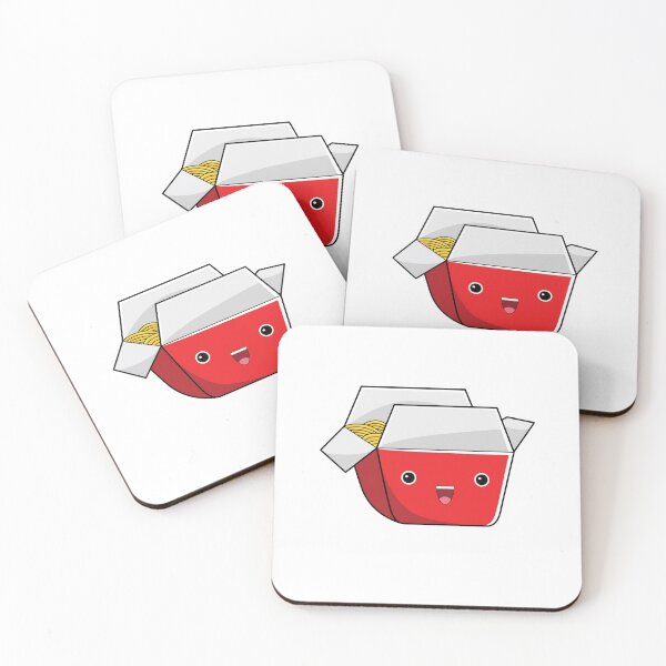 Item preview, Cute Kawaii Happy Chinese Takeout Box With Face designed and sold by KawaiiStickers-.