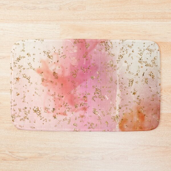Item preview, Peach Watercolor With Gold Confetti  designed and sold by Designs By YL.