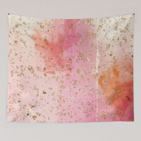 Item preview, Peach Watercolor With Gold Confetti  designed and sold by Designs By YL.