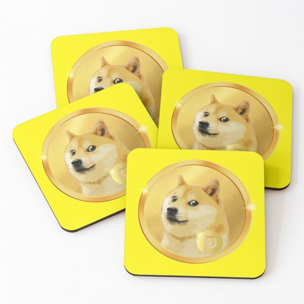 Item preview, Vibrant Canary Doge Coin Emblem - Bright Gold Shiba Inu Crypto Art designed and sold by Art-PraveenRai.