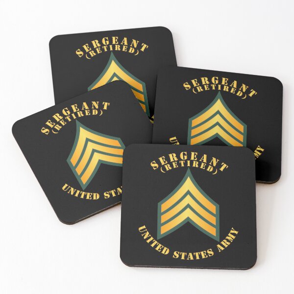 Item preview, Ejército - Sargento - SGT - Retirado designed and sold by Military Insignia Products.