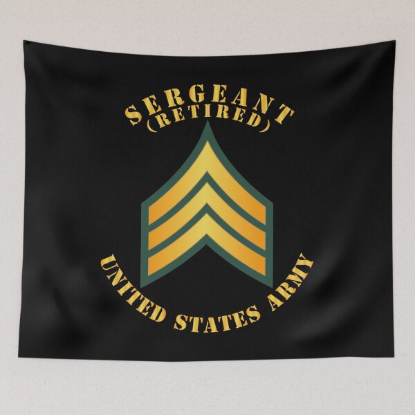 Item preview, Army - Sergeant - SGT - Retired designed and sold by Military Insignia Products.