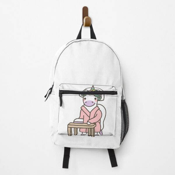 Artikelvorschau, Cute Kawaii Unicorn in Bathrobe - Mind Your Own Business entworfen und verkauft von KawaiiStickers-.