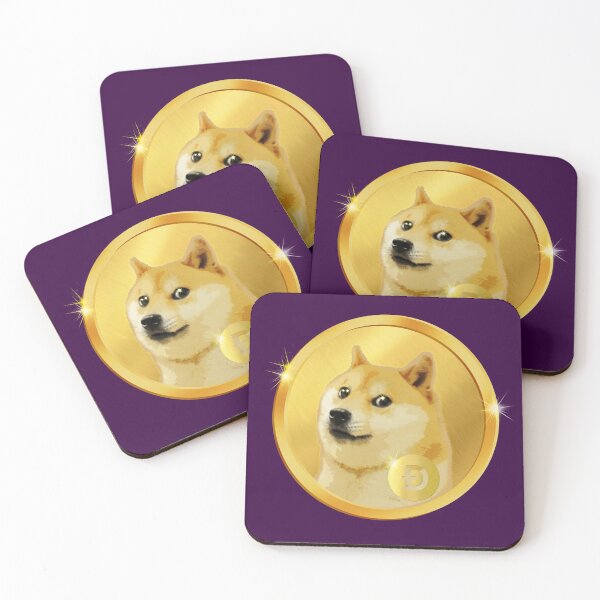 Item preview, Golden Doge Coin Emblem - Royal Violet & Gold Shiba Inu Art designed and sold by Art-PraveenRai.
