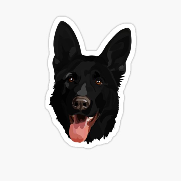 Artikel-Vorschau von Schwarzer deutscher Schäferhund, designt und verkauft von Natalie Gibbs.