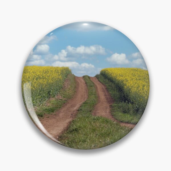 Item preview, Field with rapeseed and country road designed and sold by goceris.
