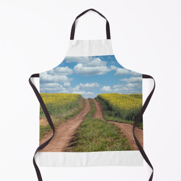 Item preview, Field with rapeseed and country road designed and sold by goceris.