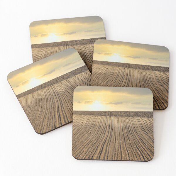 Item preview, plowed field sunset landscape agriculture  designed and sold by goceris.