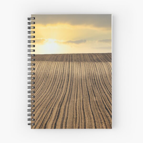 Item preview, plowed field sunset landscape agriculture  designed and sold by goceris.