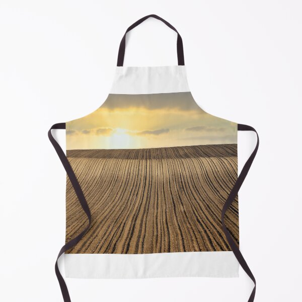Item preview, plowed field sunset landscape agriculture designed and sold by goceris.