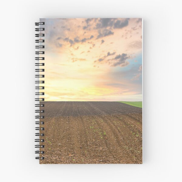 Item preview, plowed and young green wheat field landscape agriculture designed and sold by goceris.