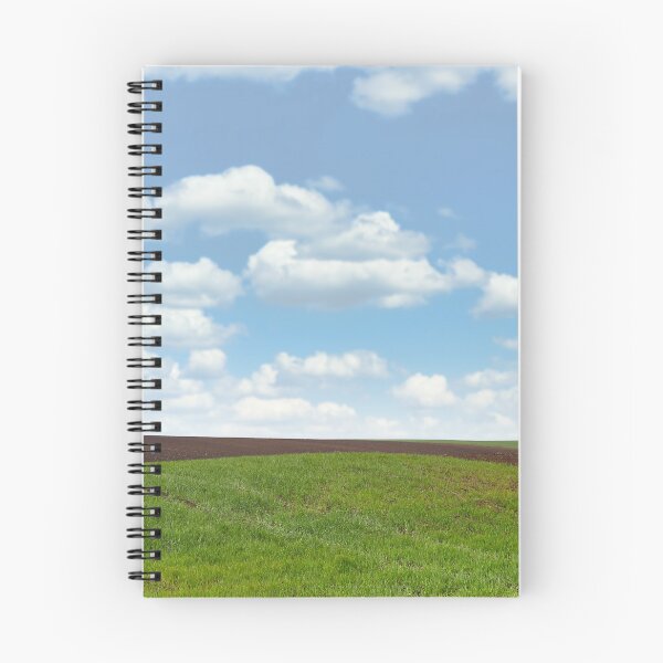 Item preview, young green wheat and plowed field agriculture designed and sold by goceris.