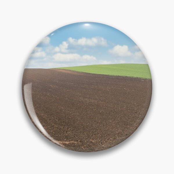 Item preview, young green wheat and plowed field landscape agriculture designed and sold by goceris.