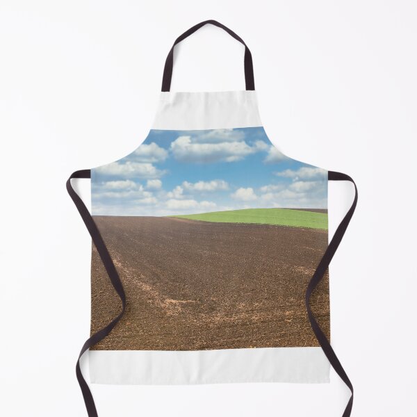 Item preview, young green wheat and plowed field landscape agriculture designed and sold by goceris.