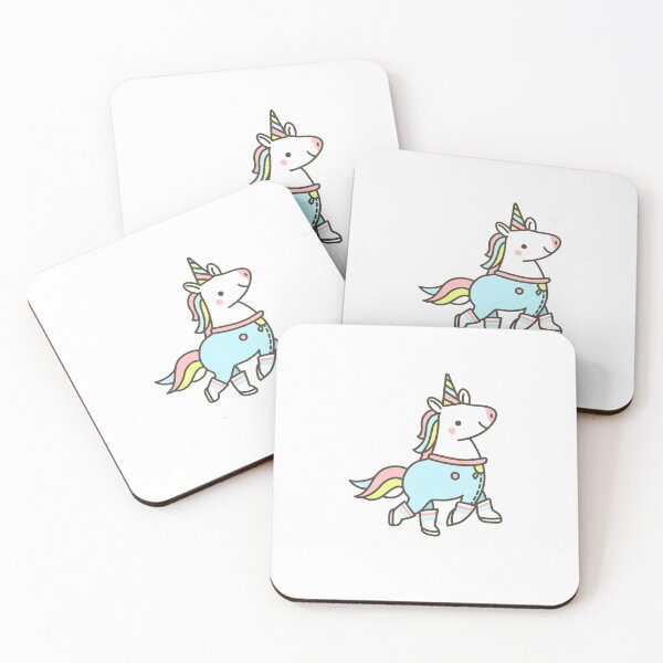 Item preview, Cute Kawaii Happy Unicorn Prancing in Outfit designed and sold by KawaiiStickers-.