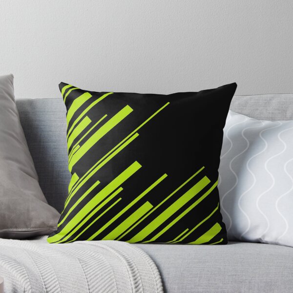 Item preview, Diagonals - Lime Green on Black  designed and sold by LAEC-Shop.