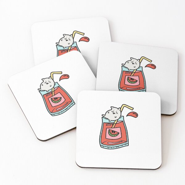 Item preview, Cute Kawaii Watermelon Punch Juice designed and sold by KawaiiStickers-.