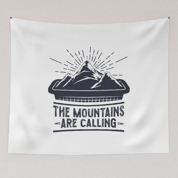 Item preview, The Laundry Mountains are calling · Dark blue designed and sold by SafariOutfit.