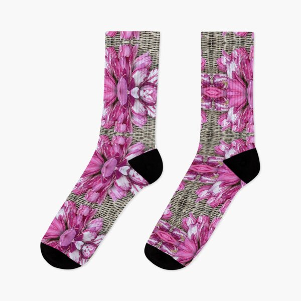 Item preview, Pink Striped Tulips floral design designed and sold by MillaFlora.