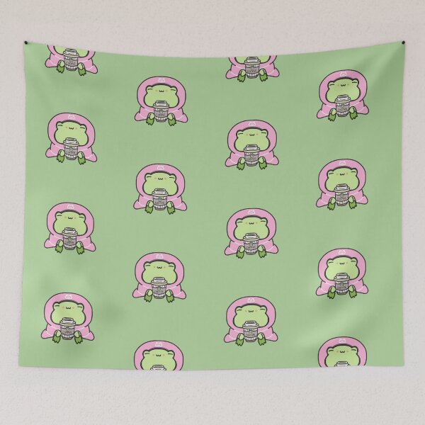 Item preview, Pink Blanket Cozy Frog Coffee designed and sold by patrick10reyes.