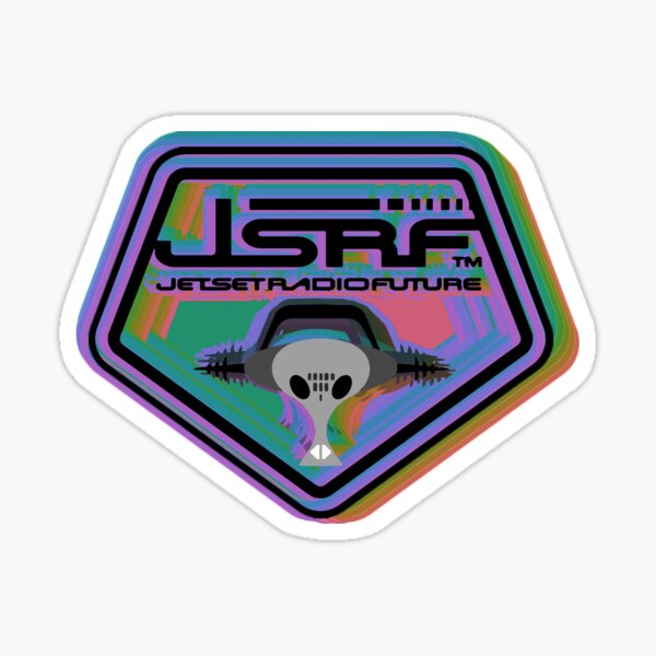Vista previa del artículo con la obra «Logotipo de Jet Set Radio Future (JSRF) Trippy Rainbow», diseñado y vendido por everything4eva.