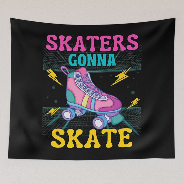 Item preview, Skaters Gonna Skate Retrowave designed and sold by ZavageDesigns.