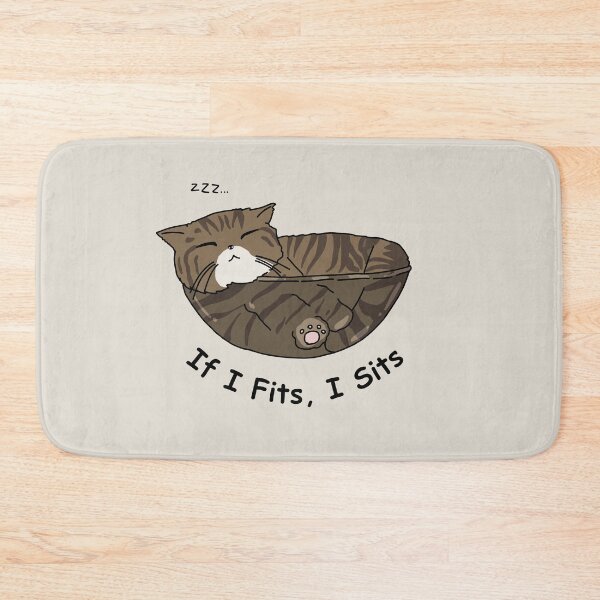 Item preview, If I Fits, I Sits - Cat Sleeping In Bowl designed and sold by STUDIO-72.