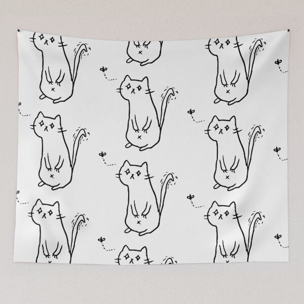 Artikelvorschau, Lustiges Tier | Katzengeschenk | Liebe meine Katze | Yuru Neko | Unisex - Männer & Frauen | Katze mit Fliege entworfen und verkauft von KuriharaDesigns.
