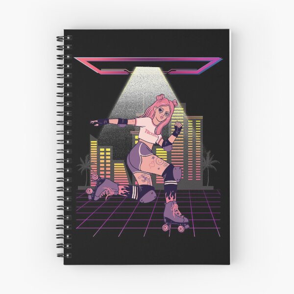 Item preview, Retro 80s Synthwave Roller Skater designed and sold by ZavageDesigns.