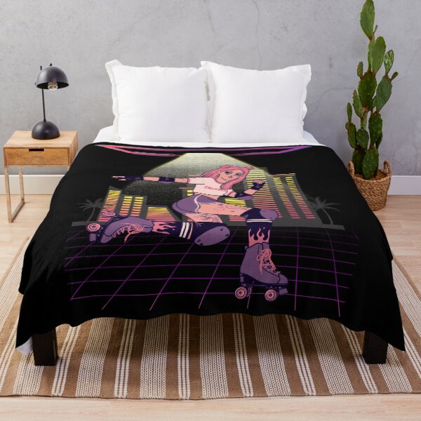 Item preview, Retro 80s Synthwave Roller Skater designed and sold by ZavageDesigns.