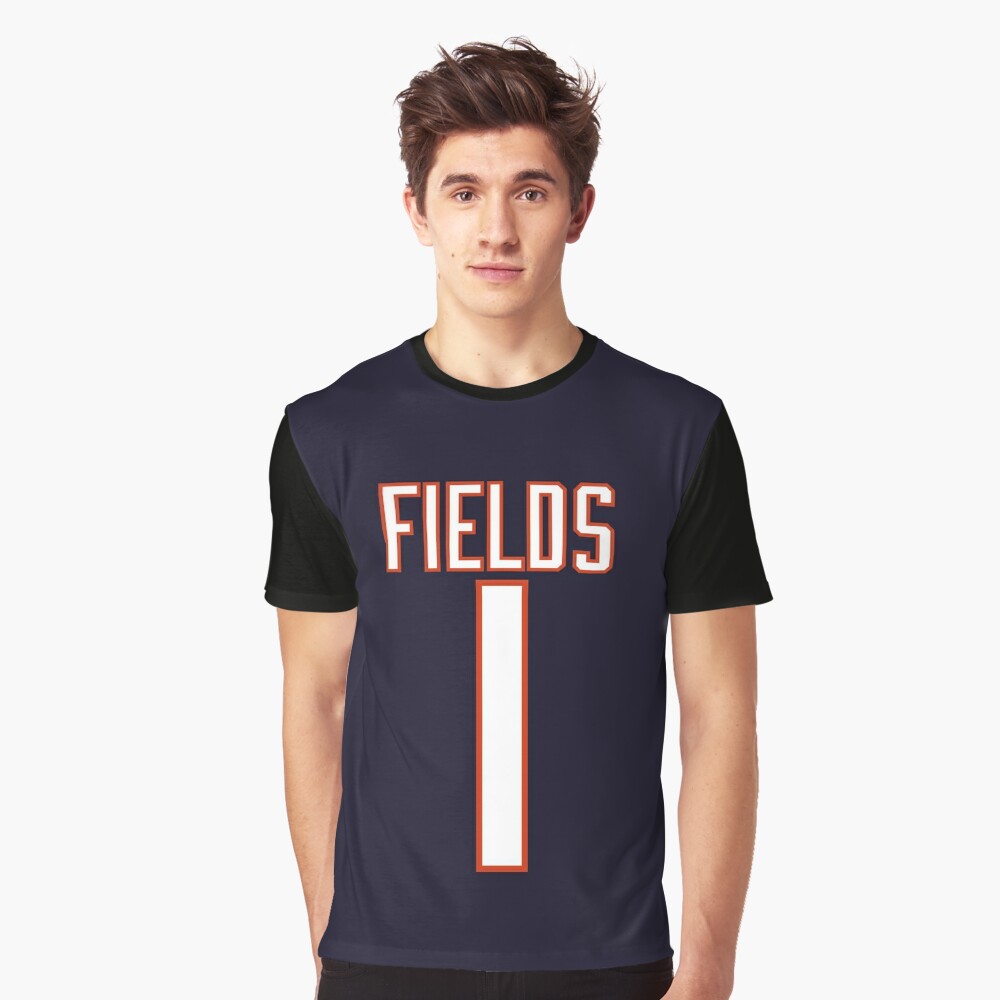 Justin Fields NFL Chicago Bears T-shirt for Sale by missbreeze, Redbubble