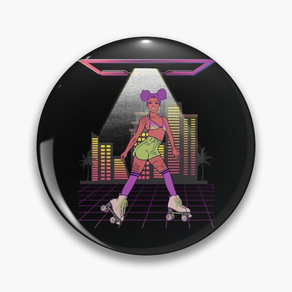 Item preview, Retro 80s Synthwave Disco Roller Skater designed and sold by ZavageDesigns.