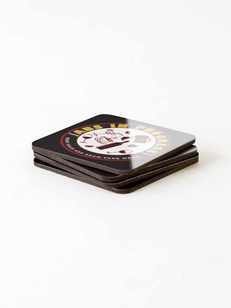 Thumbnail 4 of 5, Coasters (Set of 4), Abs In Progress Incomplete designed and sold by roleshop.