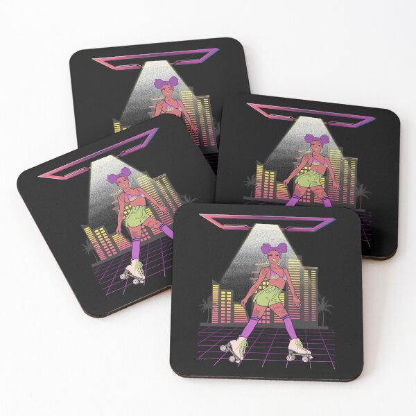 Item preview, Retro 80s Synthwave Disco Roller Skater designed and sold by ZavageDesigns.