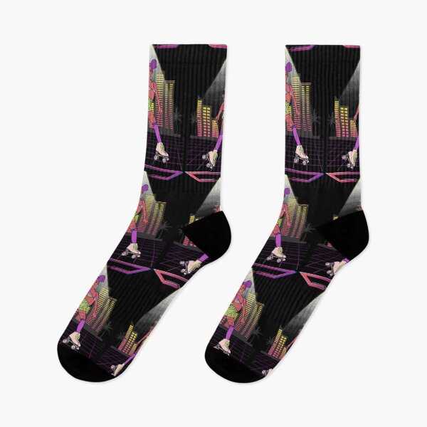 Item preview, Retro 80s Synthwave Disco Roller Skater designed and sold by ZavageDesigns.