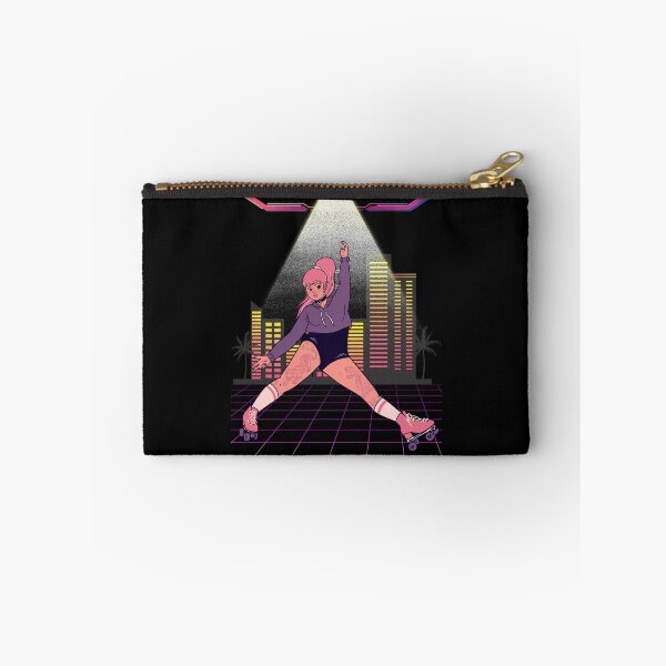 Item preview, Retro 80s Synthwave Disco Girl Roller Skater designed and sold by ZavageDesigns.