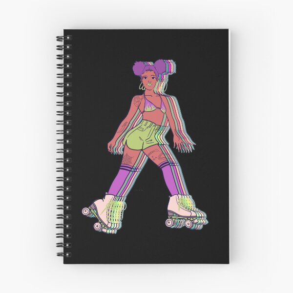 Item preview, Retro 80s Disco Girl Roller Skater designed and sold by ZavageDesigns.