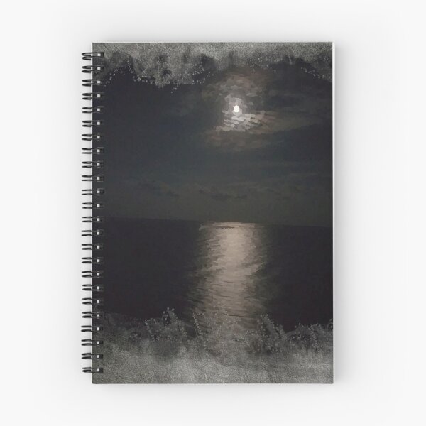 Aperçu de l'œuvre Photo aquarelle au clair de lune de l'Atlantique. créée et vendue par YR-Collections.