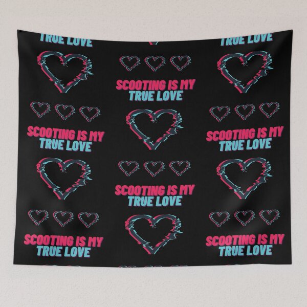 Item preview, Scooting is my True Love designed and sold by SkateGalaxy.