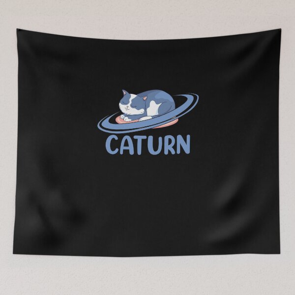 Item preview, CATURN - Sleeping Cat on Planet Saturn Astronomy designed and sold by Nessshirts.