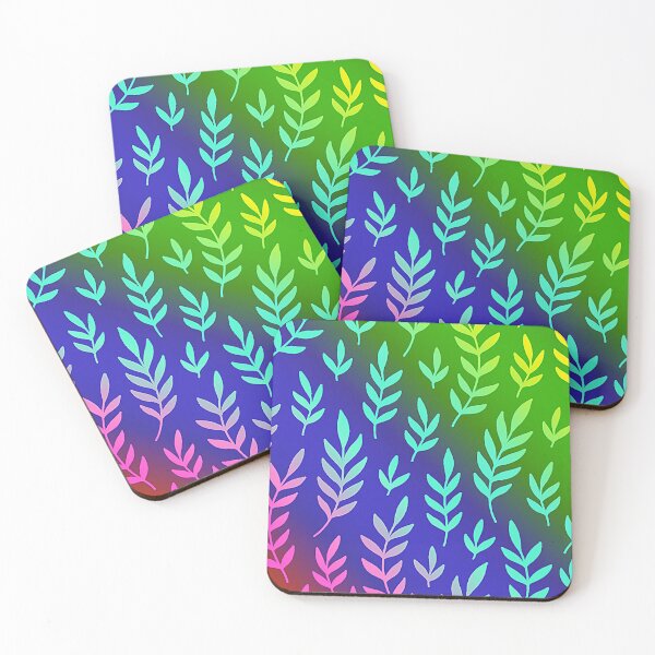 Item preview, Colourful rainbow gold leaf's pattern designed and sold by Delicarte.
