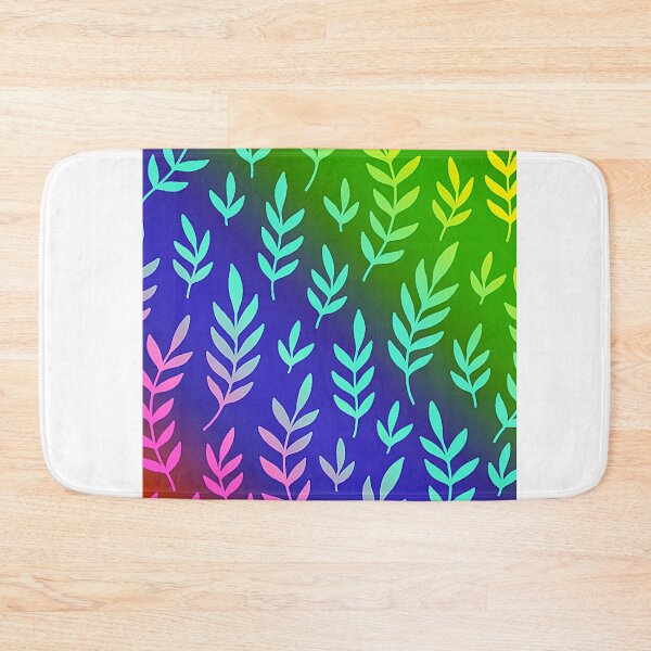 Item preview, Colourful rainbow gold leaf's pattern designed and sold by Delicarte.