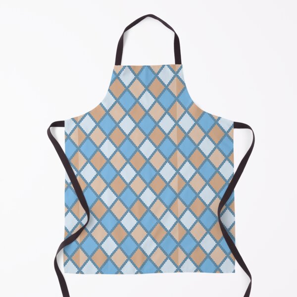 Item preview, Brown, beige and blue diamonds pattern designed and sold by Osting.
