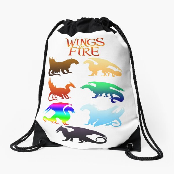 personalised dinosaur drawstring bag