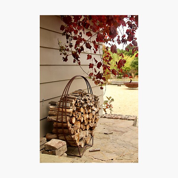 Item preview, Wood stack and vine at Viewfield designed and sold by Susan Henry.