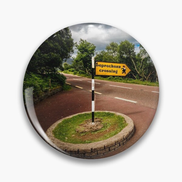 Item preview, Leprechaun sign in Killarney National Park, Ladies' View, near the town of Killarney, County Kerry, Ireland designed and sold by AlbertMi.