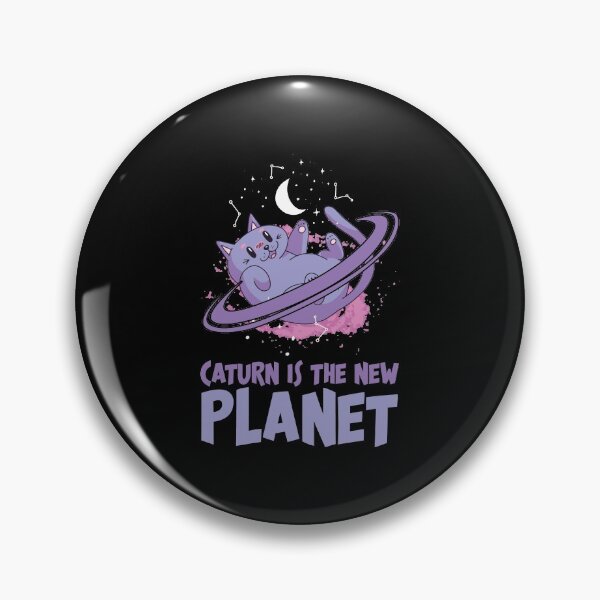Item preview, Caturn Is The New Planet Solar System Galaxy Stars Saturn designed and sold by Nessshirts.