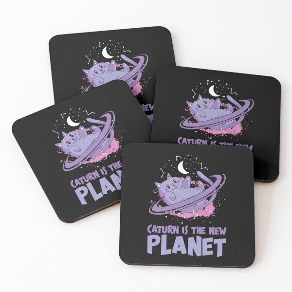 Item preview, Caturn Is The New Planet Solar System Galaxy Stars Saturn designed and sold by Nessshirts.