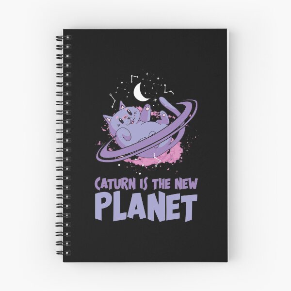 Item preview, Caturn Is The New Planet Solar System Galaxy Stars Saturn designed and sold by Nessshirts.